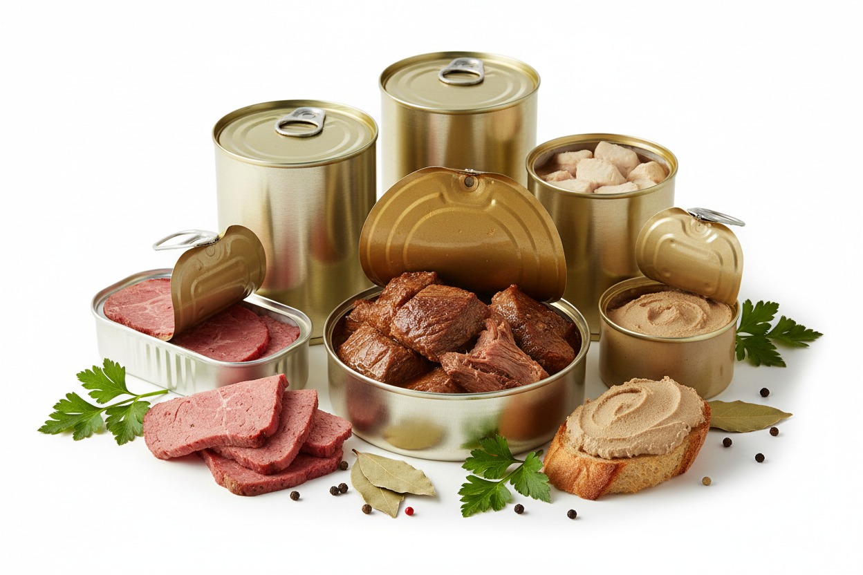 Canned meat