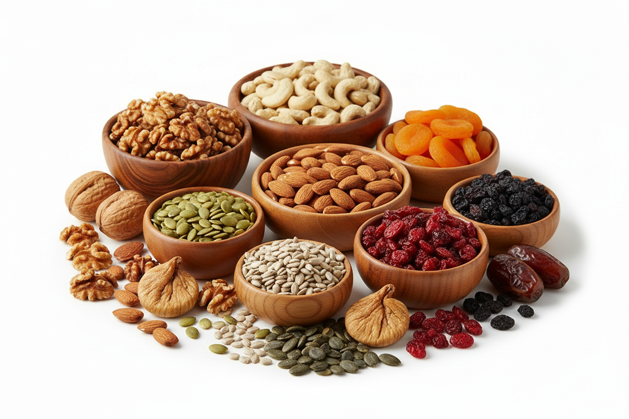 Dried fruits, nuts & seeds