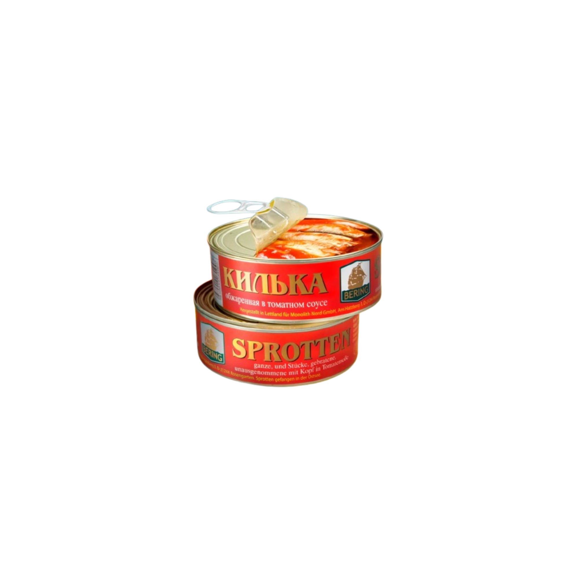 Bering whole fried sprats in tomato sauce - 240 g