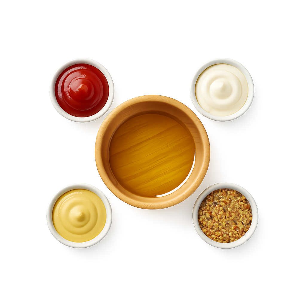 Oils, sauces & dressings