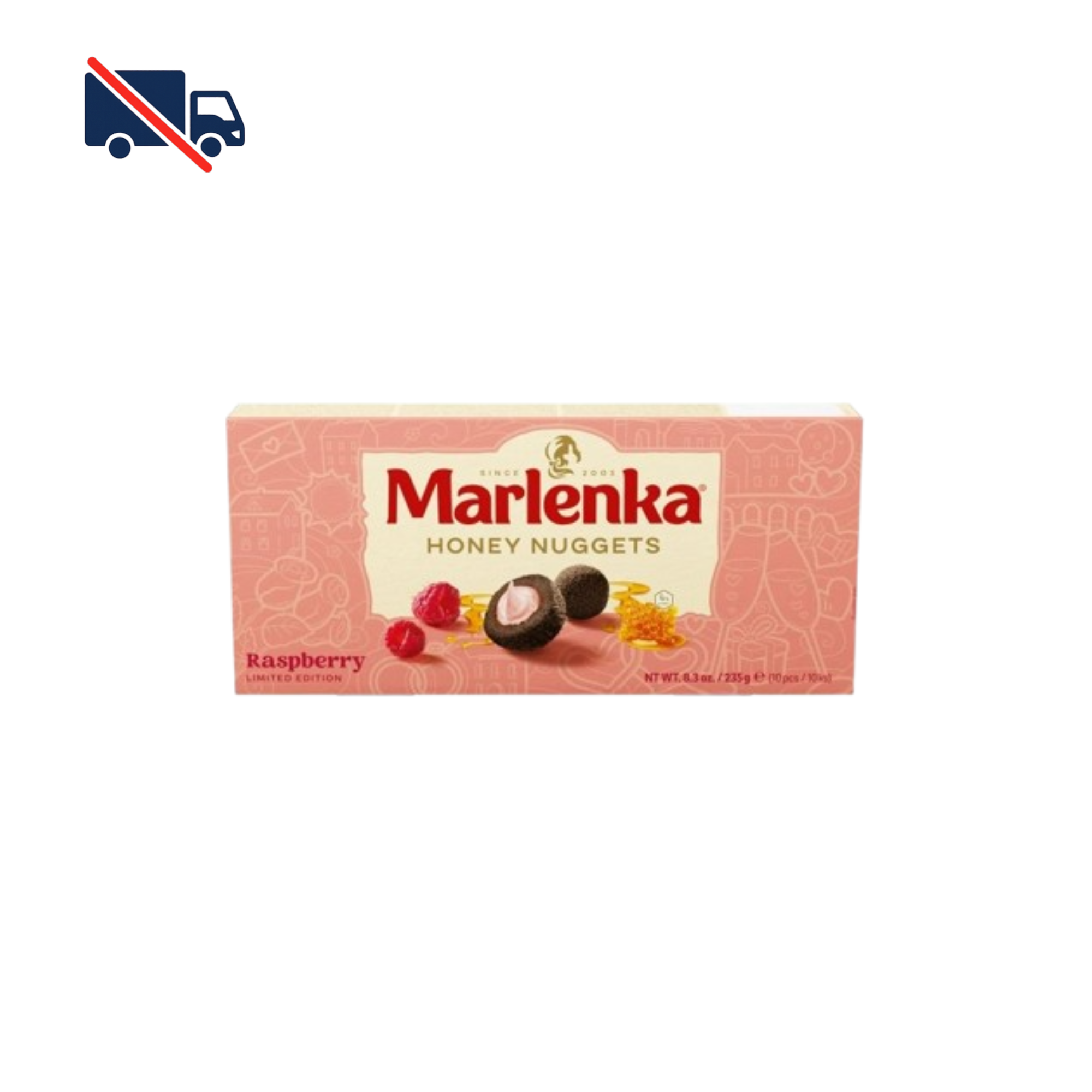 Marlenka Honey Nuggets raspberry - 235 g