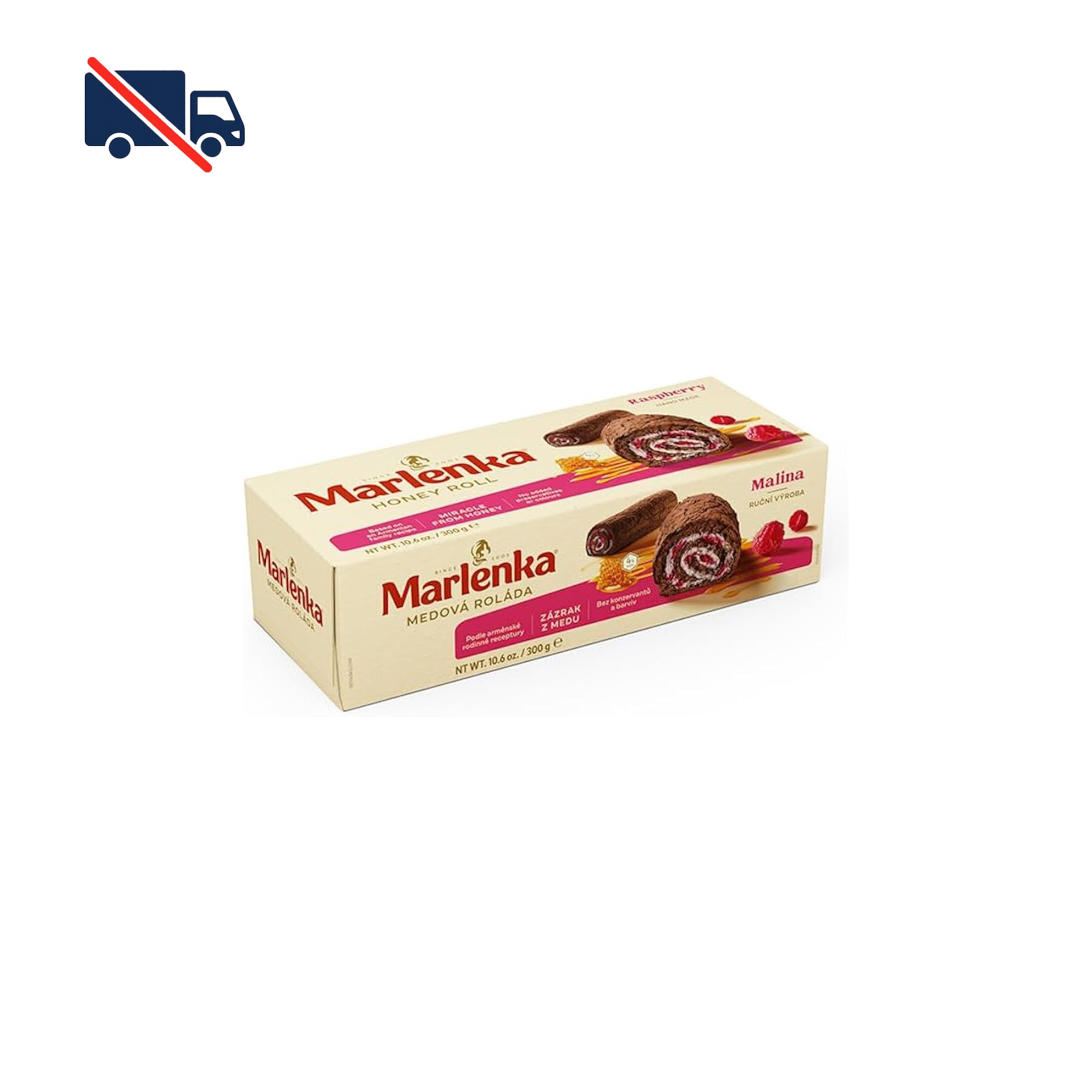 Marlenka Honey Roll raspberry - 300 g
