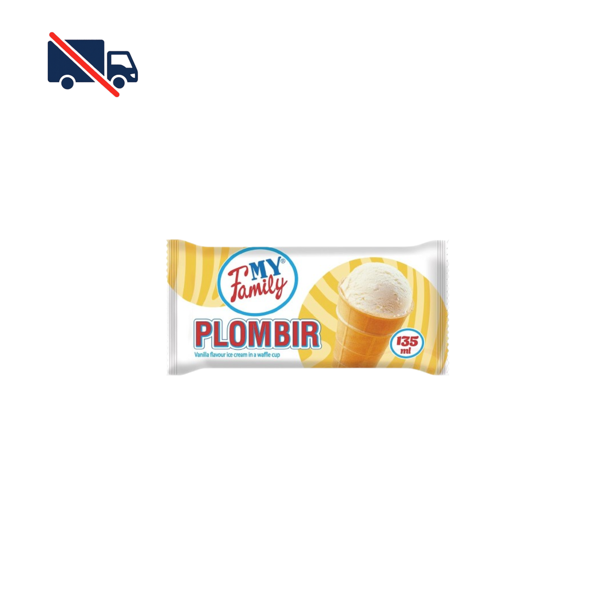 My Family Plombir vanilla ice cream in waffle cup - 75 g