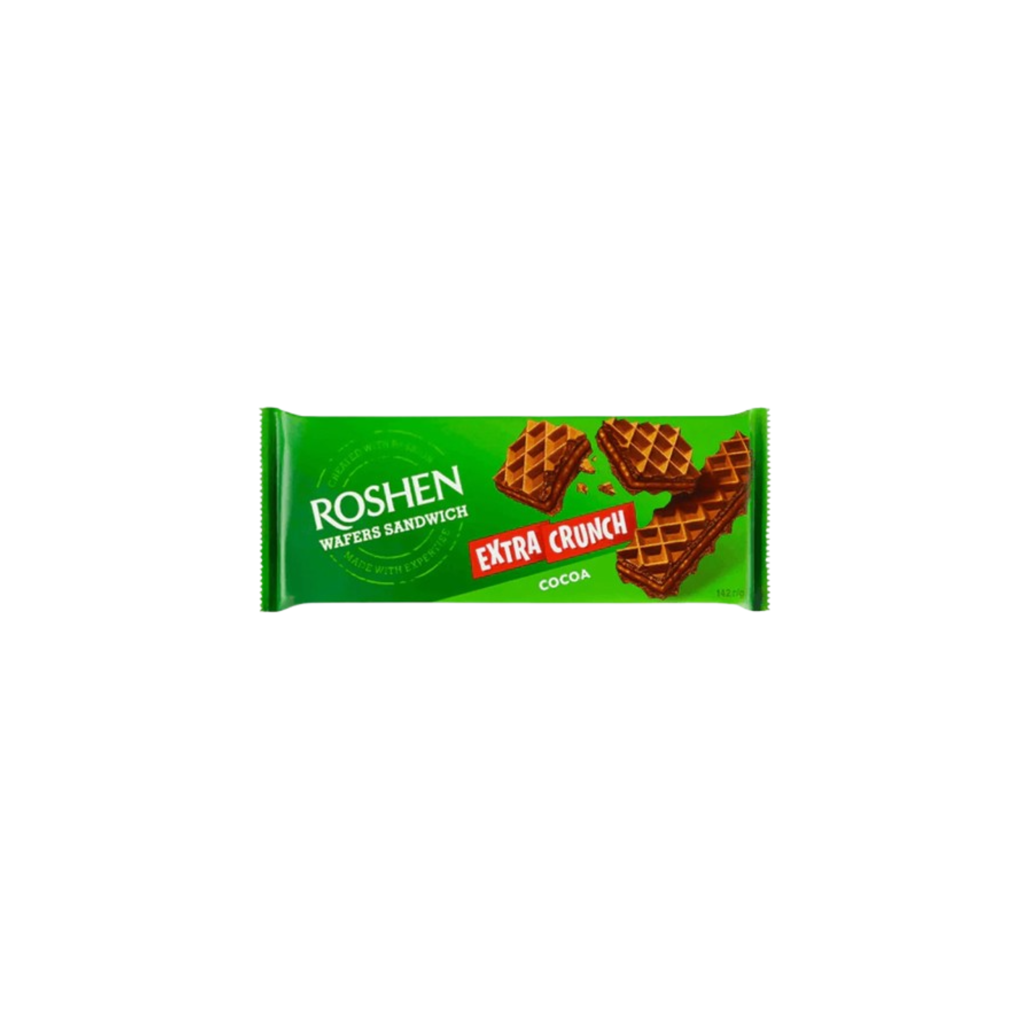 Roshen Extra Crunch sandwich wafers cocoa - 142 g
