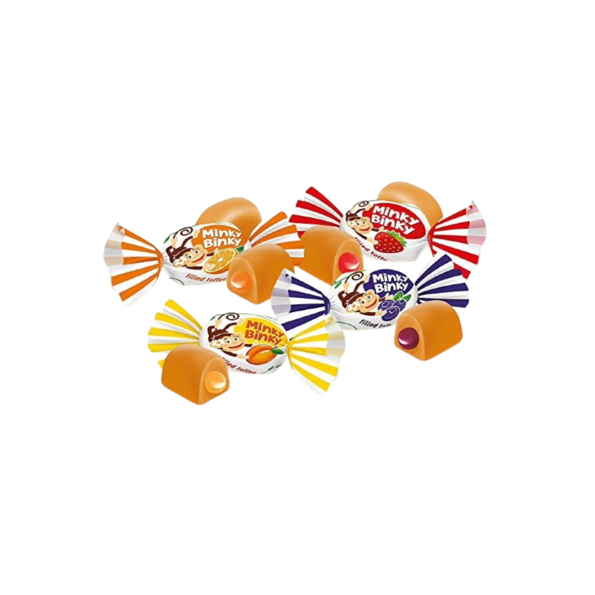 Roshen Minky Binky toffee with jelly filling - 1 kg