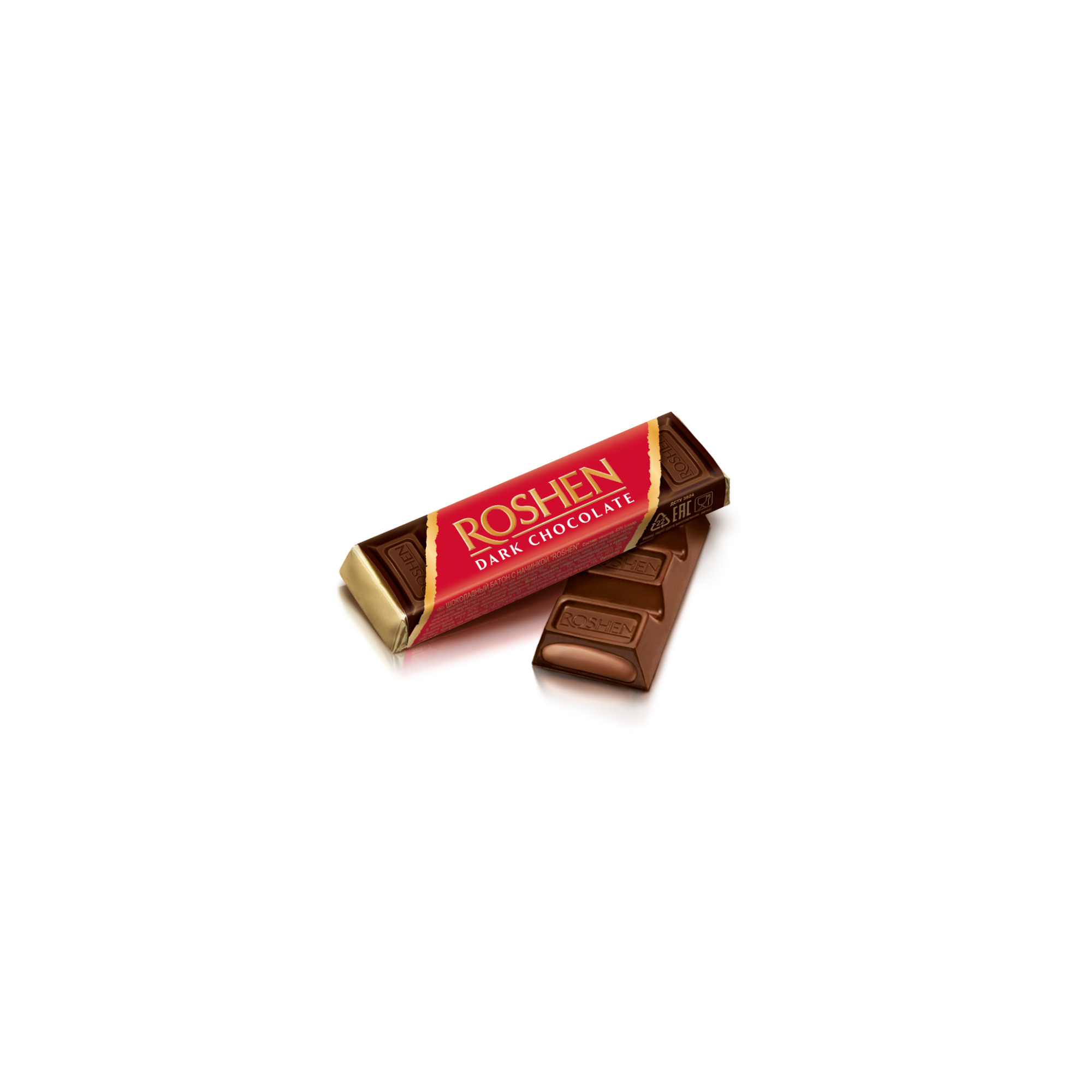 Roshen dark chocolate bar with cocoa fondant - 43 g