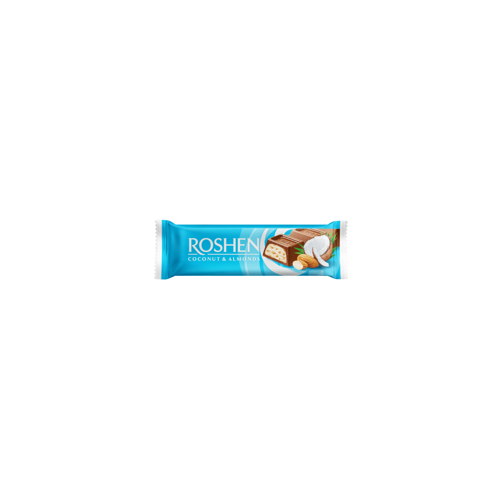 Roshen milk chocolate bar with coconut & almonds - 29 g