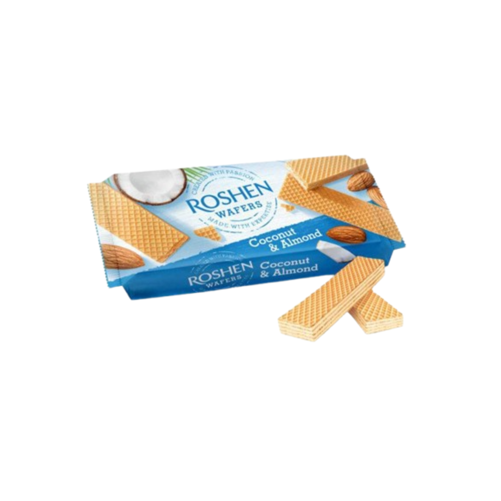 Roshen wafers coconut & almond - 216 g