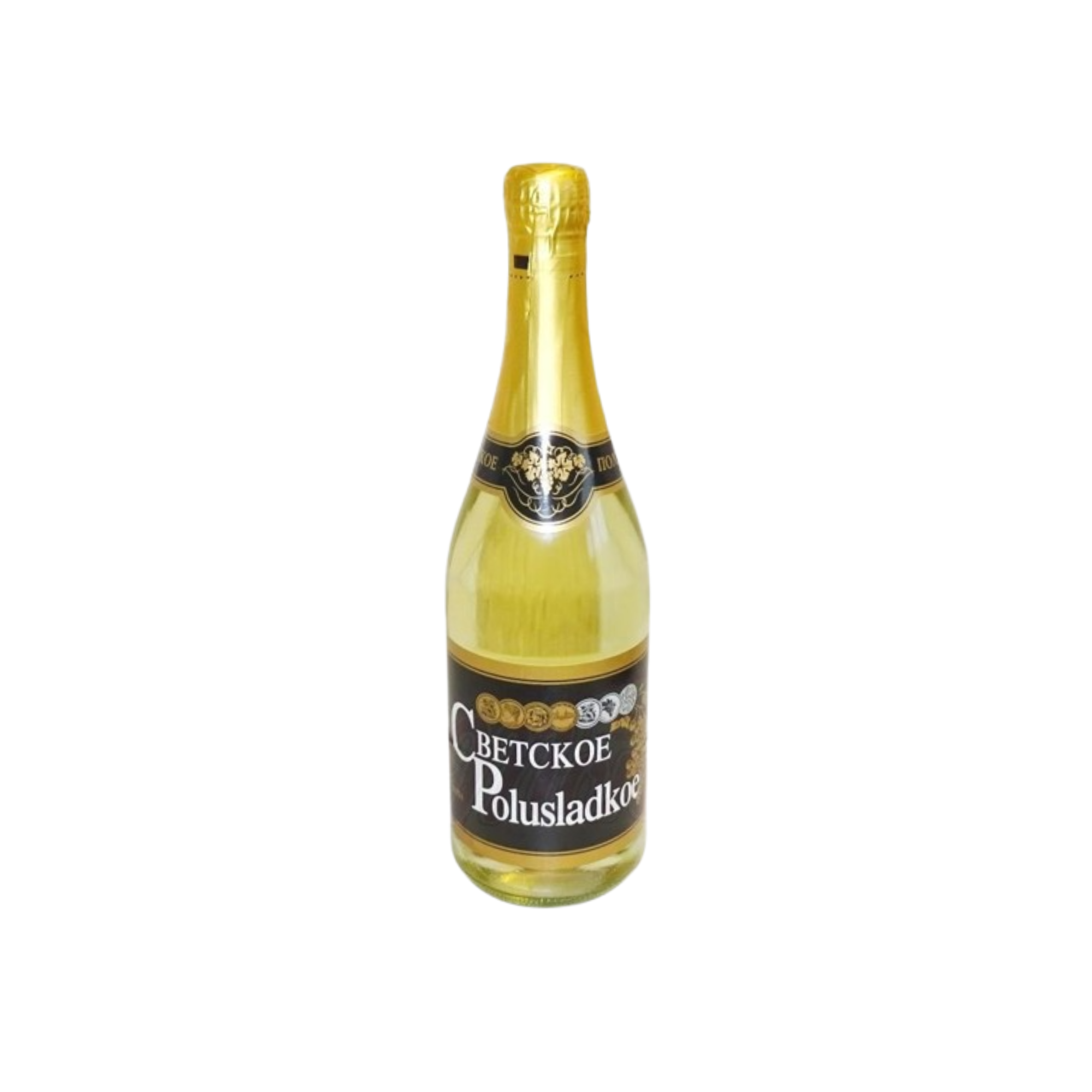Swetskoe Polusladkoe semi-sweet white sparkling wine - 0,75 L